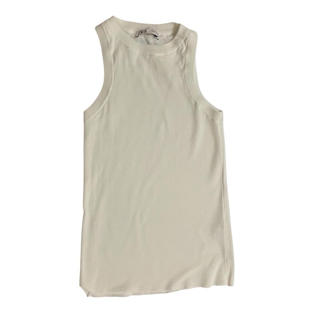Zara white top sleeveless woman’s M